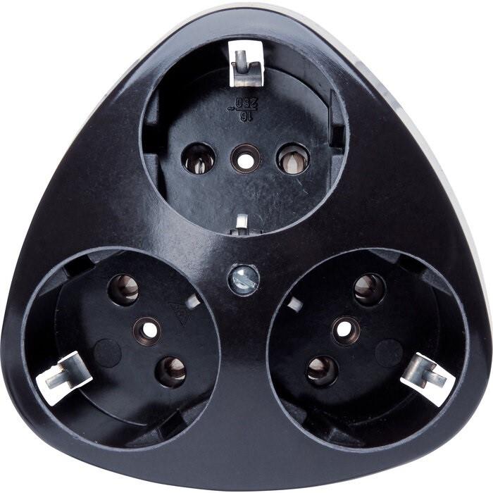 Presa Kopp nera da parete RA tripla - 4626120