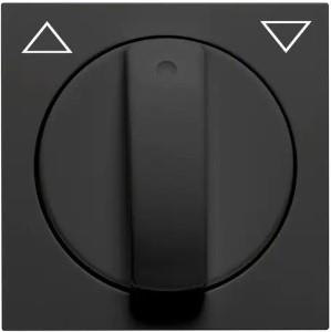 Enzo peha badora mat zwart afdekplaat + knop draaischakelaar - 4603780