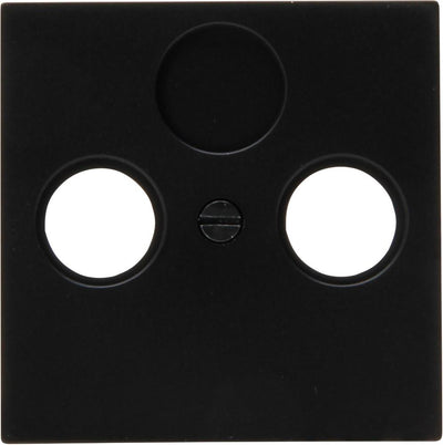 Kopp hk07 placa de cubierta negra pura mate para coaxial - 4624540