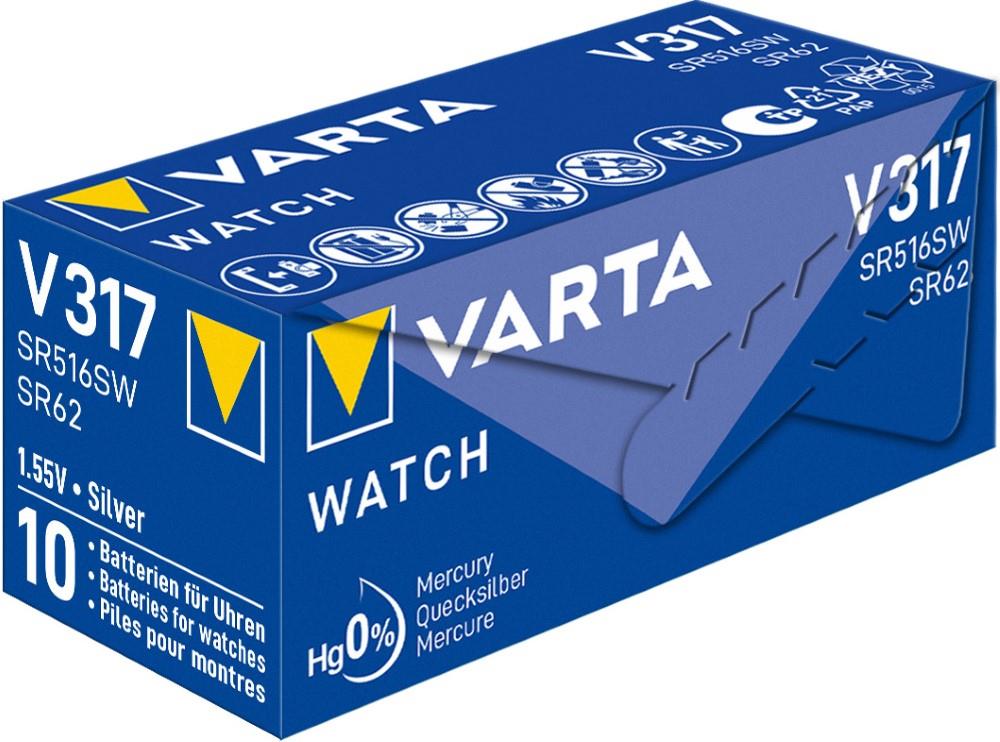 Varta 317 SR62 10 pezzi in scatola