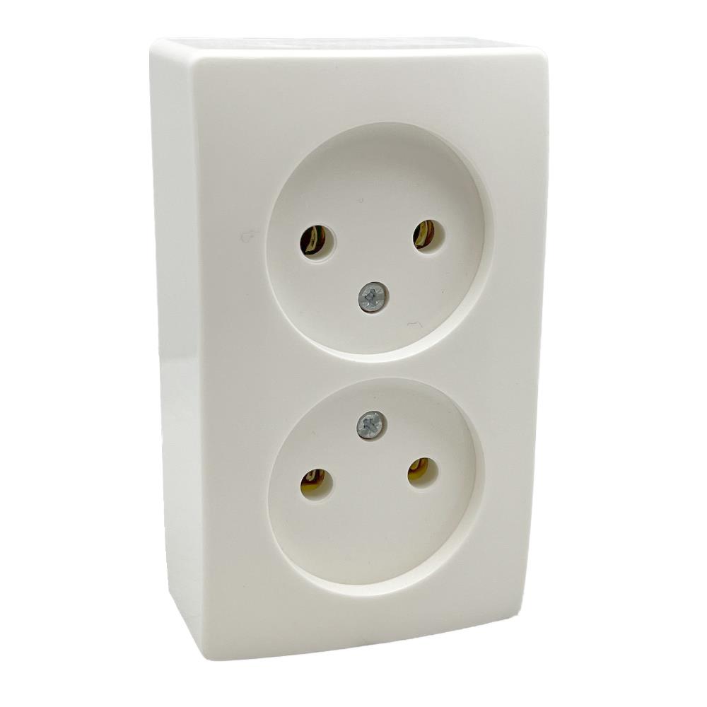 Peha opbouw stopcontact dubbel lw - 4678965