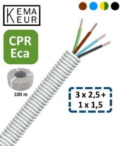 Installatiebuis flexibel 5 8 (16mm) bedraad grijs 100m - 1276010