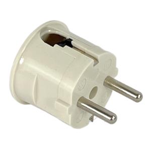 Toma de tierra acodada baquelita mk blanco - 6140594