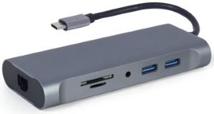 Cableexpert USB-C 7 in 1 adattatore multiplo Dock USB-C a 7 vie - 9530507