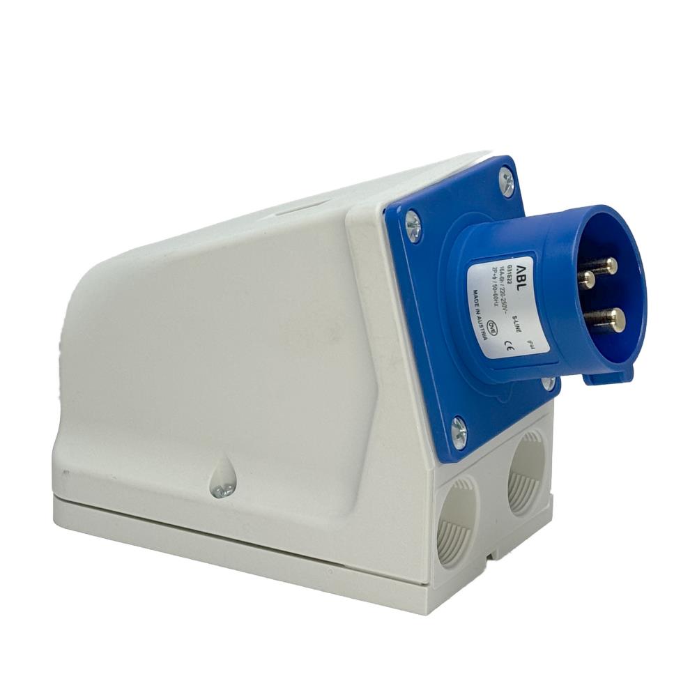 Enzo cee 3p 16a 230v opb wcd blauw met pennen - 6315140