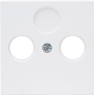 Kopp hk07 placa de cubierta blanca pura mate para coaxial - 4624040