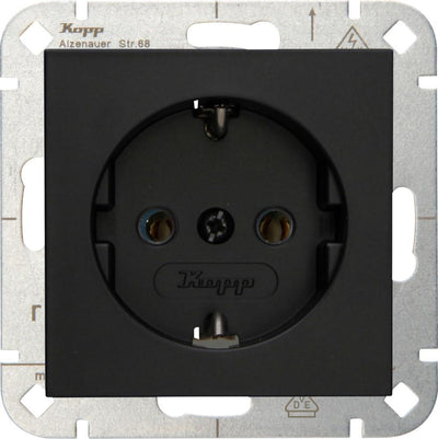 Kopp hk07 enchufe empotrado negro mate puro ra - 4624600