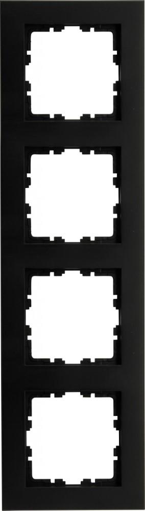 Enzo kopp hk07 pure mat zwart 4 voudig afdekraam - 4624730