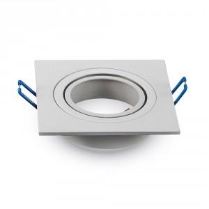 Faretto da incasso V-tac orientabile 50mm quadrato bianco 5013354