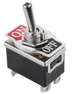 Enzo interruttore a levetta 2p on-off cromato 7485305