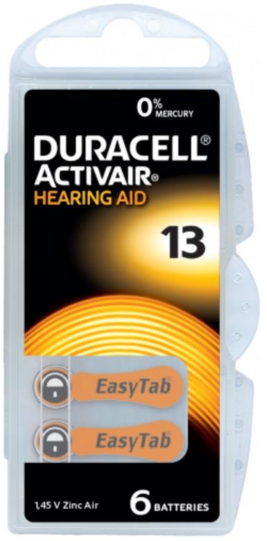 Pila auditiva Duracell 13 blister(6) - 3221922