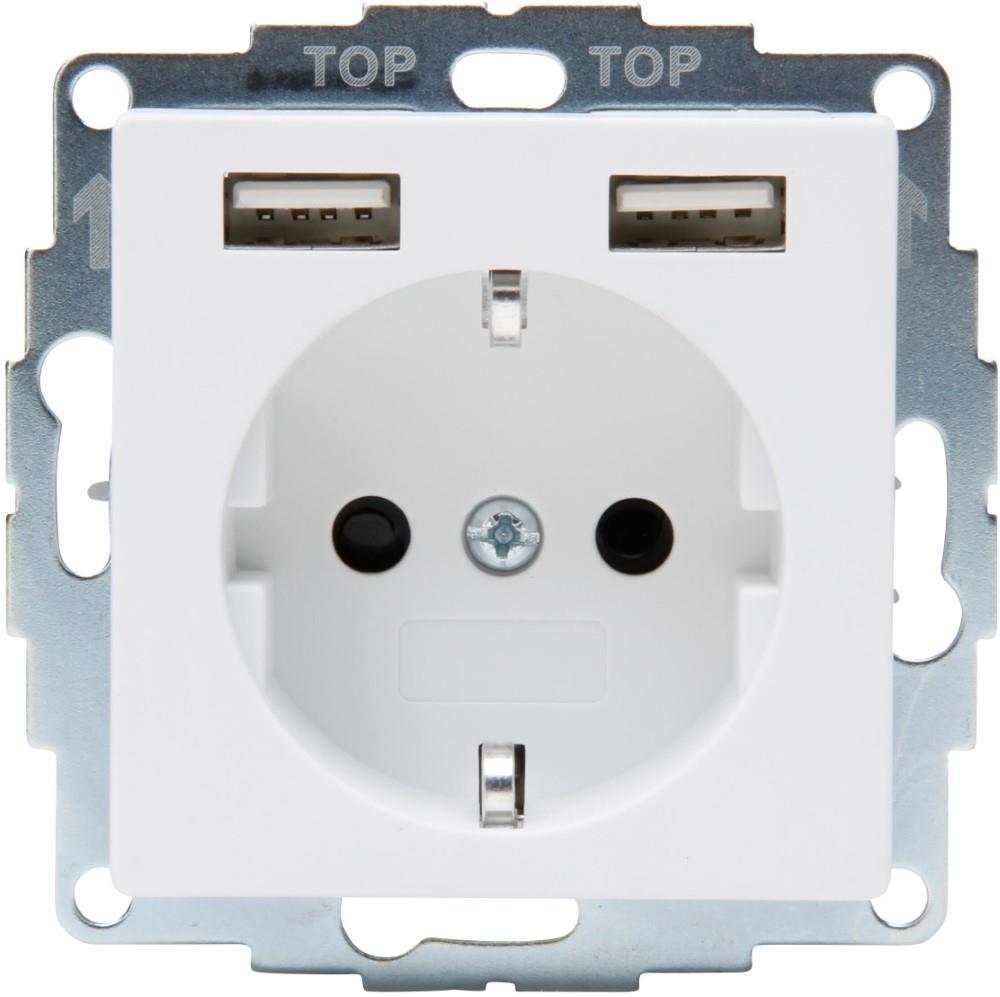 Kopp hk07 presa da incasso bianco puro opaco RA + blocco sicurezza bambini - 4624110