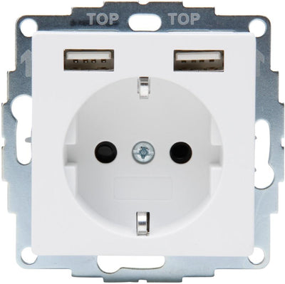 Kopp hk07 blanco puro mate enchufe empotrado RA + seguro para niños - 4624110