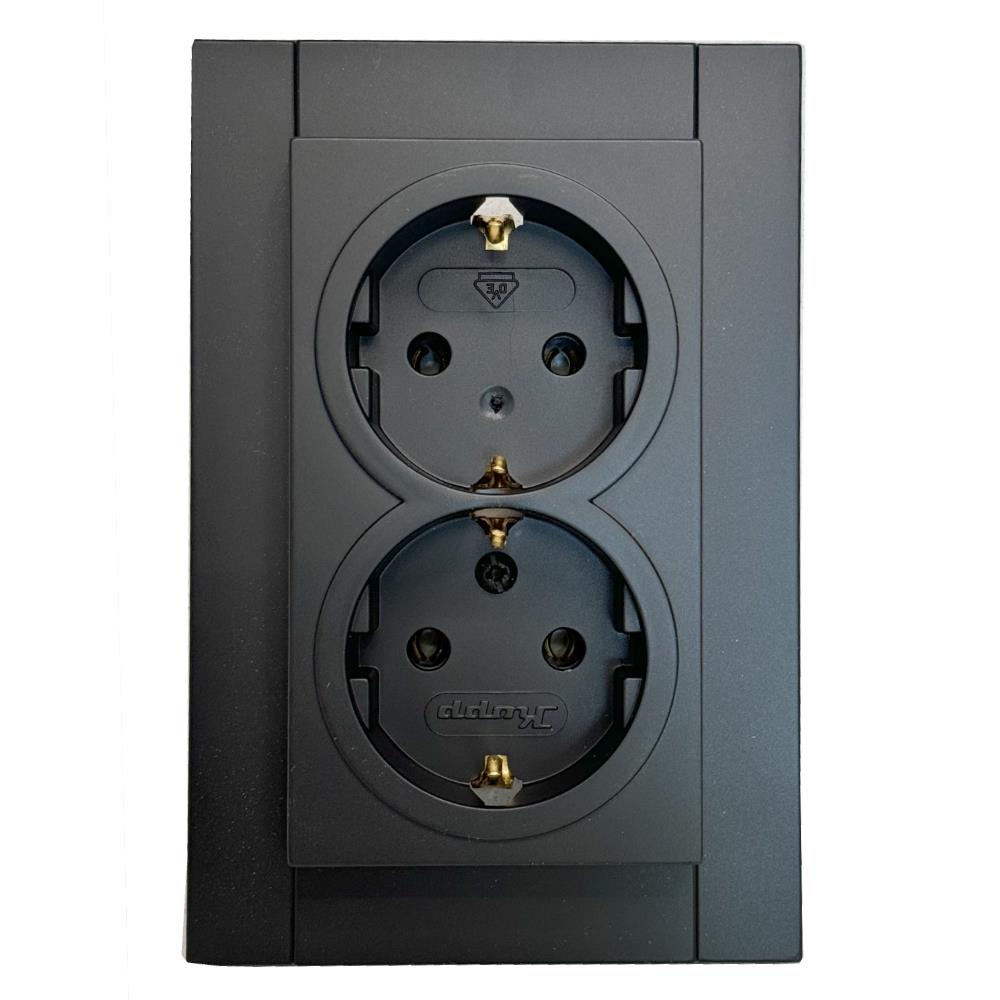Kopp hk07 presa da incasso nero opaco puro ra doppia - 4624620