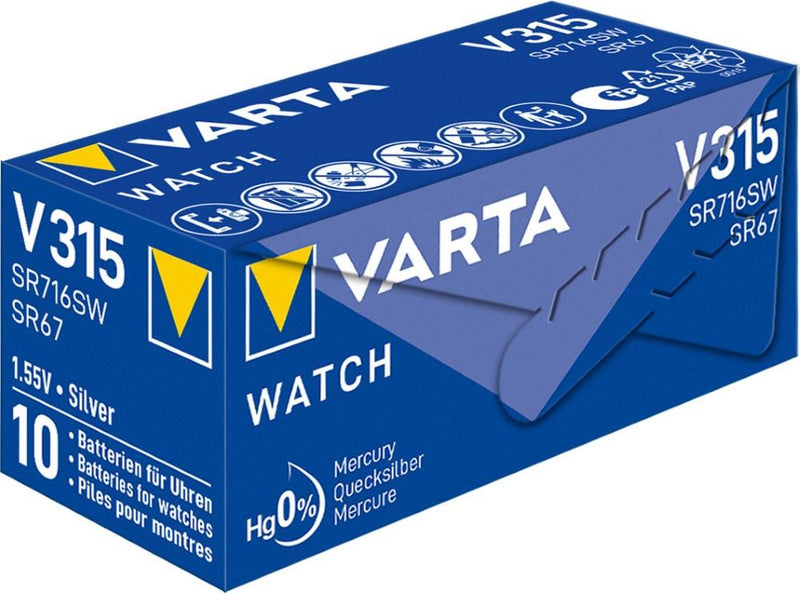 Varta 315 SR67 10 piezas en caja