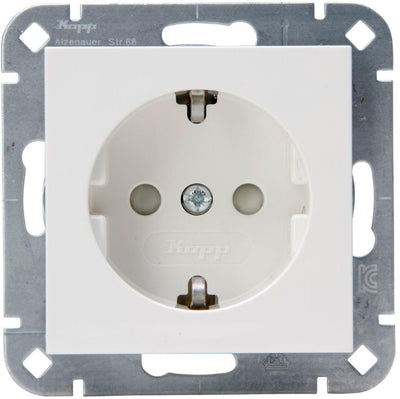 Enzo kopp hk07 blanco enchufe empotrado ra con protección infantil. 4622110