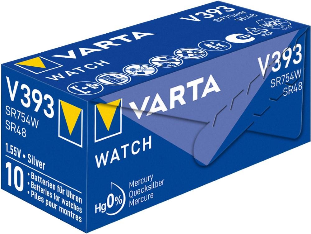 VARTA V393 Pulsante batteria cella argento