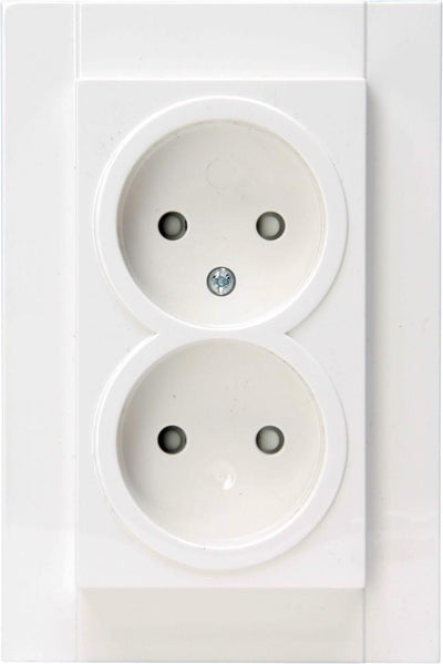 Kopp hk07 enchufe empotrado doble blanco
