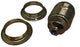 Enzo lamphouder e27 messing 2xring 6042845