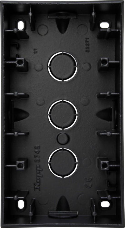 Kopp hk07 scatola da superficie a 2 vie nero opaco puro - 4624810