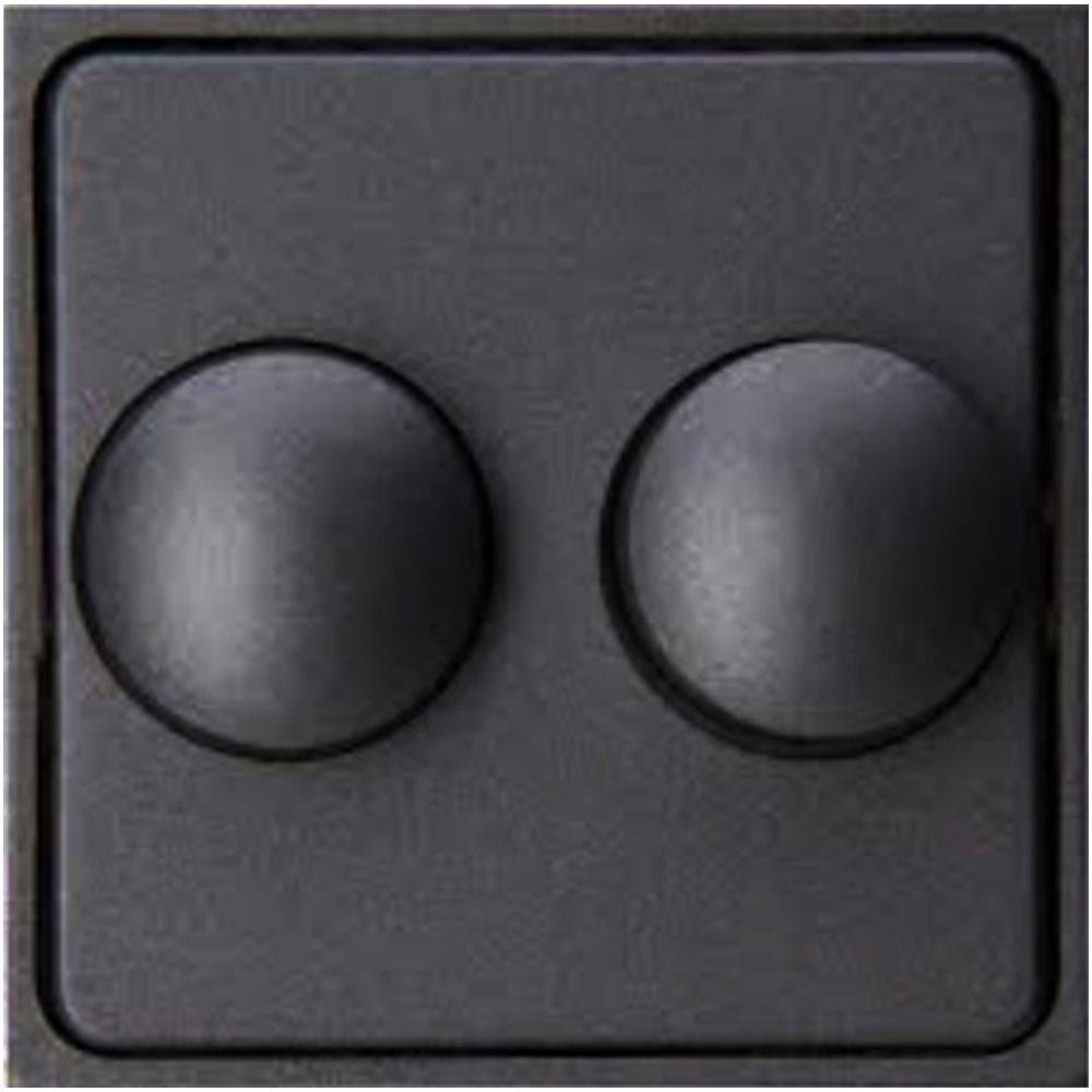 Kopp hk07 antraciet afdekplaat + knop duo dimmer - 4623035