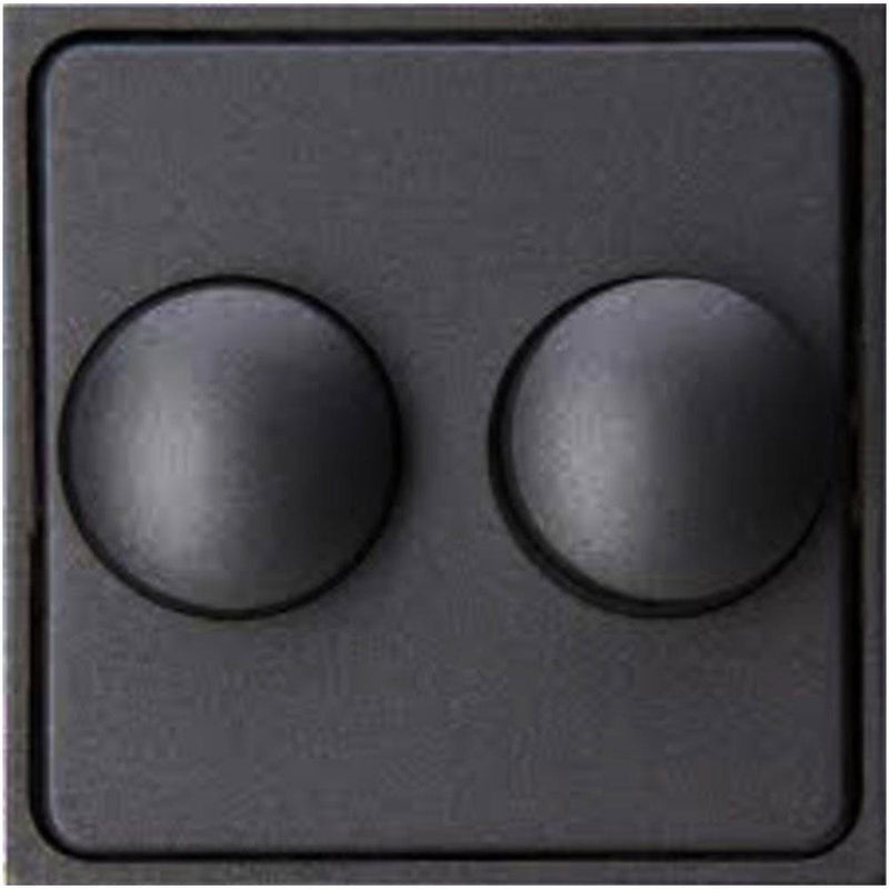 Placca Kopp hk07 antracite + pulsante duo dimmer - 4623035