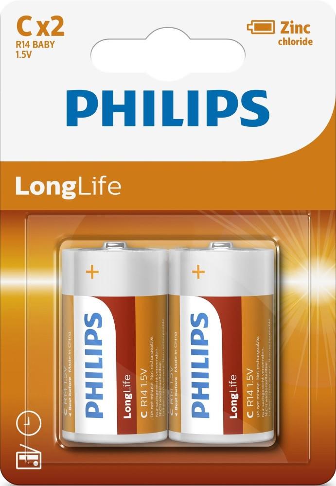 Philips Battery R14 C Long Life