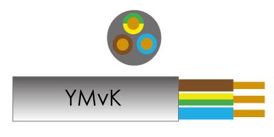 Cable ymvk 3x2.5qmm dca rollo 50m - 1243107