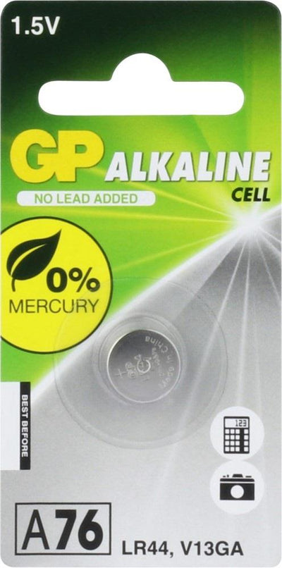 GP LR44 Célula de botón alcalino 1.5V 1PK