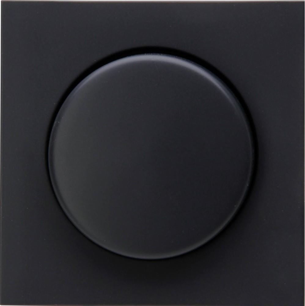 Enzo kopp hk07 antraciet afdekplaat + knop dimmer - 4623030