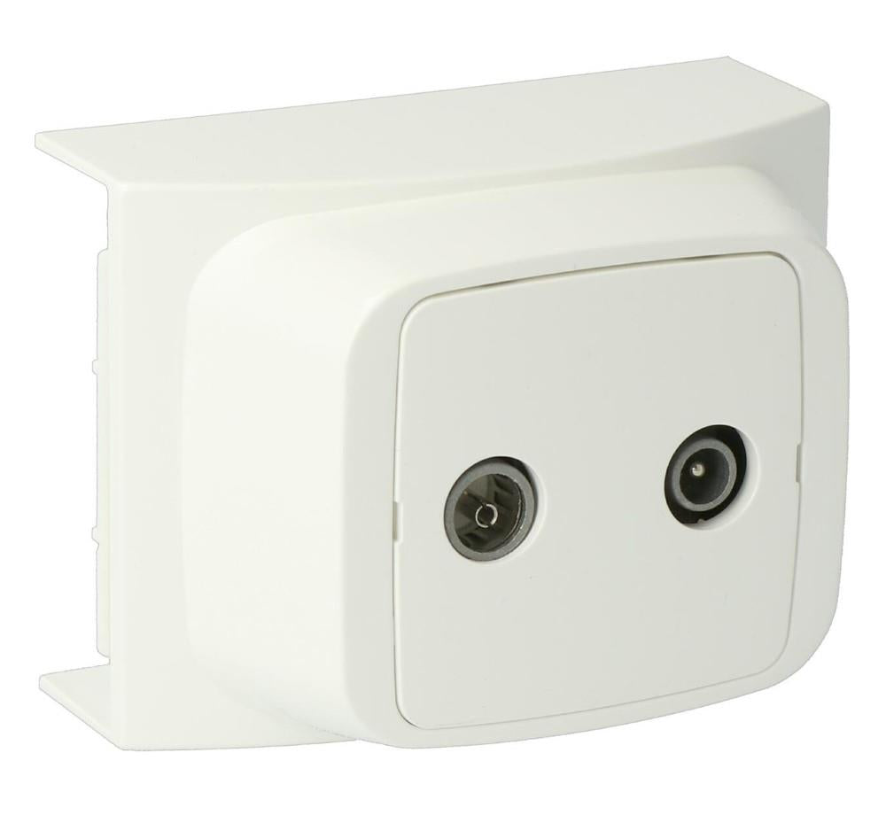 Enzo k40 rtv-antenne aansluitpunt wit - 4747255
