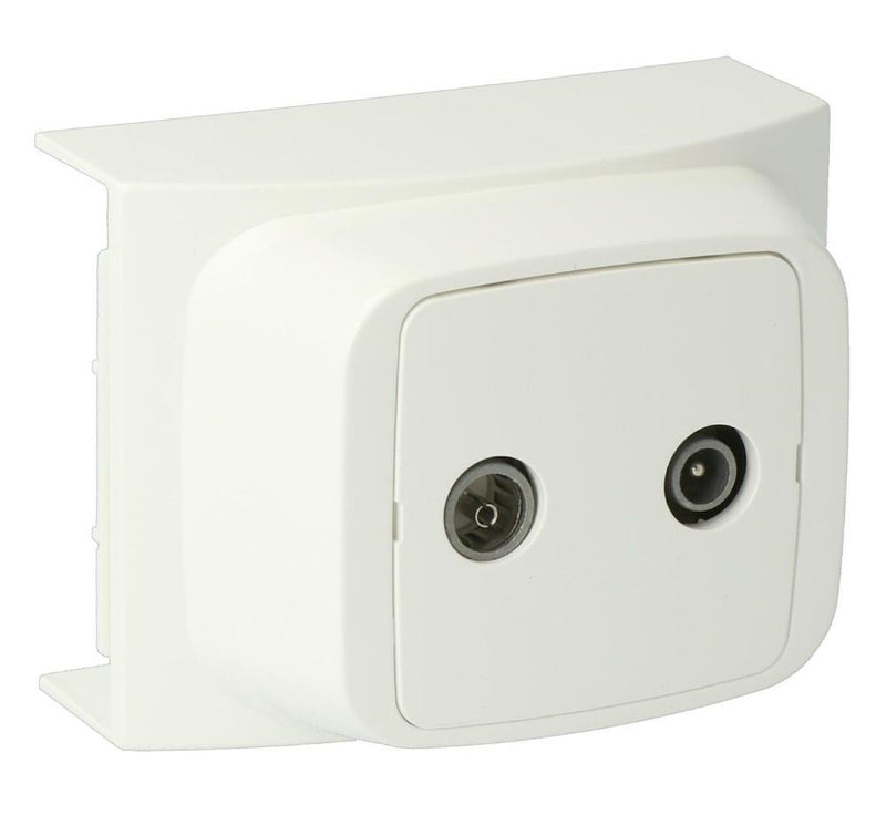 Enzo k40 rtv-antenne aansluitpunt wit - 4747255