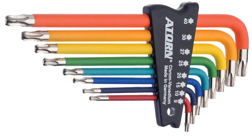 Enzo atorn tx-sleutelset torx 8 delig met kogelkop - 6479040