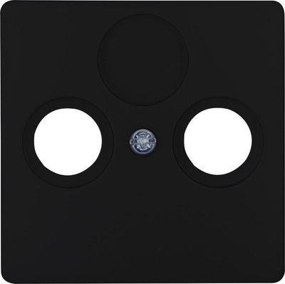 Kopp hk05 placa de cubierta negra mate para coaxial - 4621640