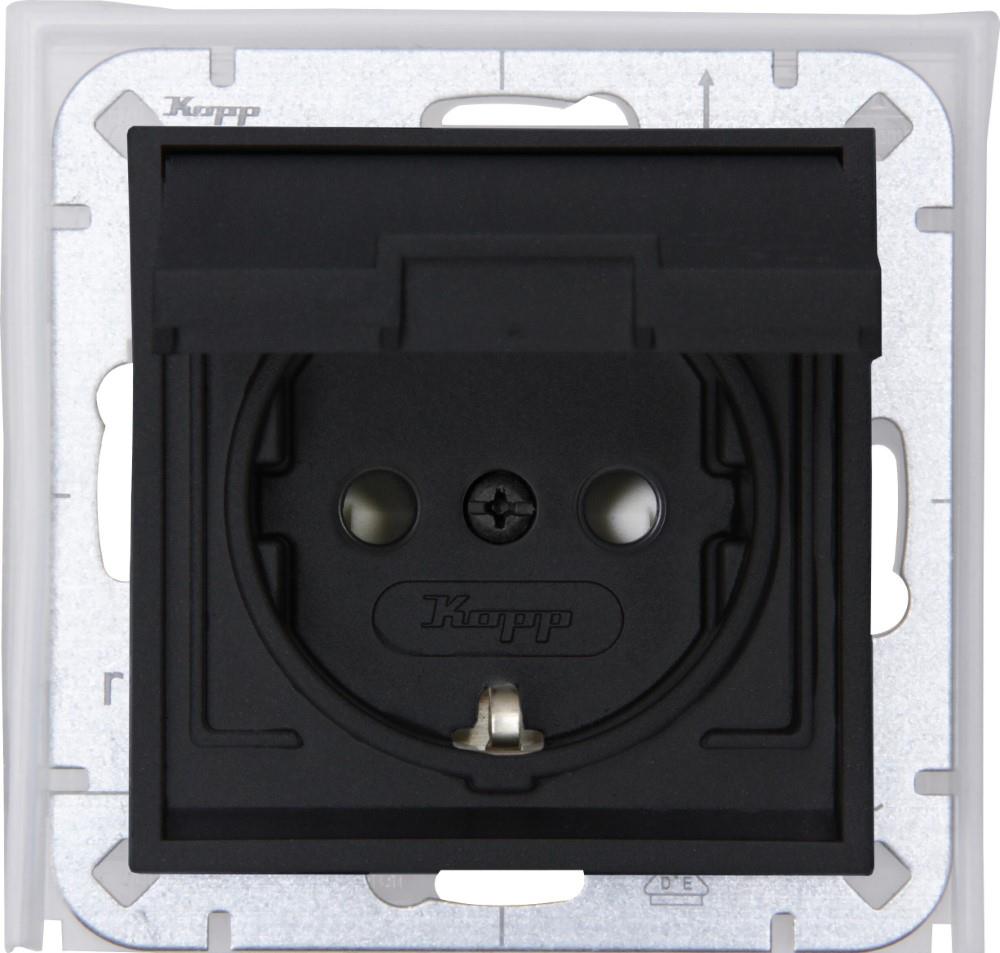 Kopp hk07 copertura presa da incasso ip44 antracite ra - 4623160
