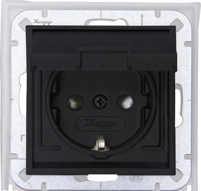 Kopp hk07 tapa ra enchufe empotrable ip44 antracita - 4623160