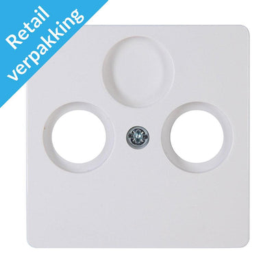 Kopp Paris placa de cubierta blanca ártica para coaxial - 4625040