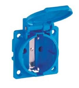 Presa da incasso Enzo ABL IP54 blu con coperchio 4681098