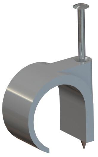 Clip per unghie Jsl 16 19mm grigio | 50 pz