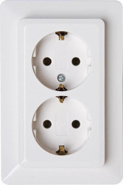 Kopp hk02 blanco enchufe empotrado ra doble