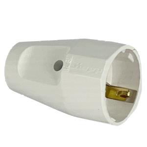 Kopp enchufe hembra con toma de tierra blanco ártico - 6141632