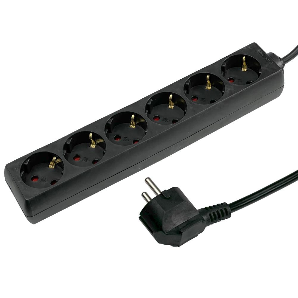 Caja de mesa enzo 4v ra 3x1.5qmm 3 mtr negro 6872600