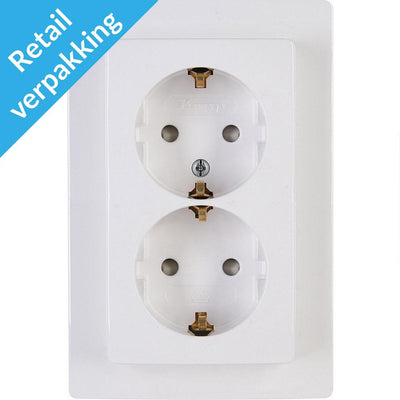 Kopp paris enchufe empotrado blanco ártico ra doble - 4625120