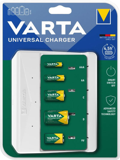 Caricabatterie Varta universale - senza batterie - 3512397