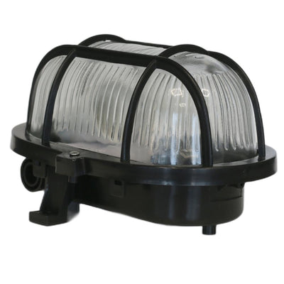 Lampada da parete Nordlux skotlampe bulleye ovale con cestino nero - 4800430