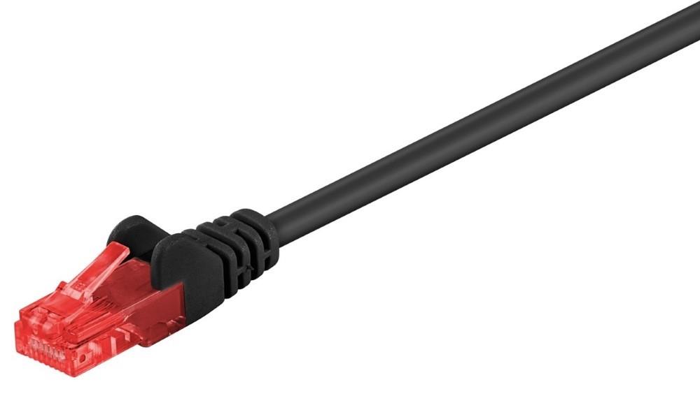 Cable de conexión utp cat6 negro 1m - 2580210