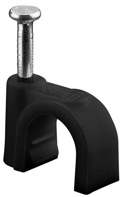 Fermacavo Goobay scatola nera rotonda da 8 mm (100) - 4113233