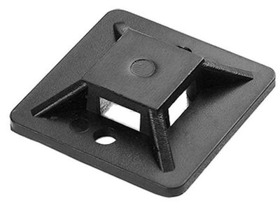 Orno montura adhesiva para brida 20x20mm bolsa negra (50) - 4113482