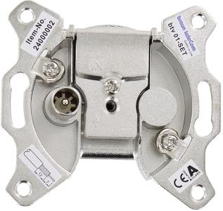 Enzo braun telecom toma coaxial btv01-upc caja terminal simple + placa de cubierta sad 03 - 2080020