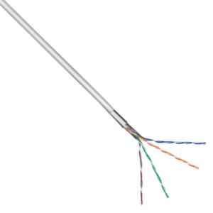 Enzo utp cat5e 4x2 awg24 100m grijs massief - 1381530